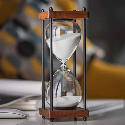 Rustikk timeglass | Tre og metall, forskjellige farger