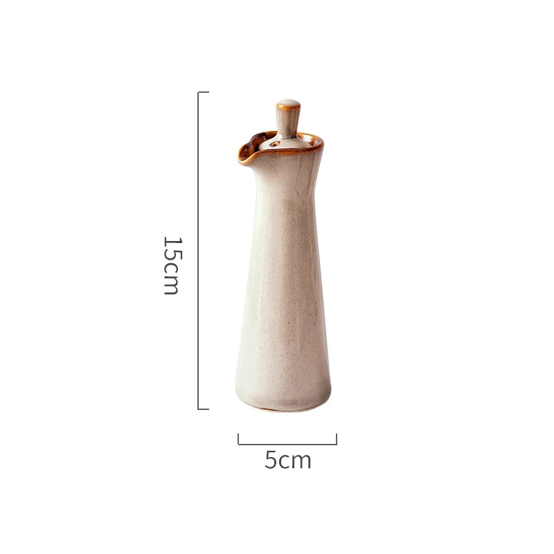 Runned glasierte Spenderflasche | Keramik