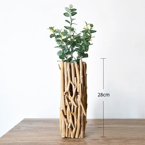 Vase à branches naturelles | Bois plein