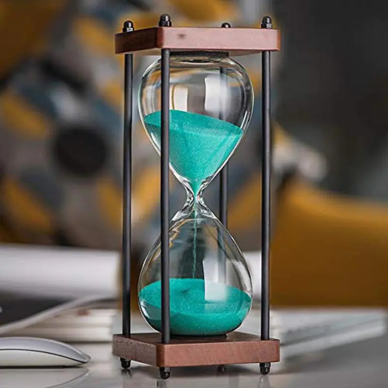 Rustikk timeglass | Tre og metall, forskjellige farger