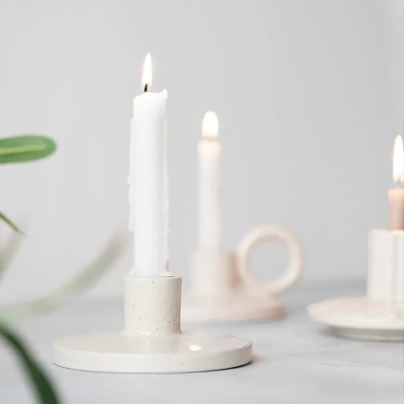 Portacandele nordico minimalista | Ceramica