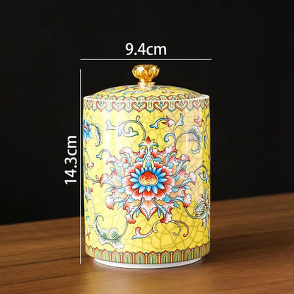 Japanese Painted Storage Jar | Ceramic