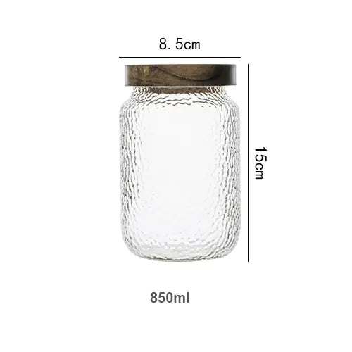 Airtight Glass Container | Glass & Wood