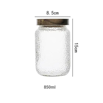 Lufttett glassbeholder | Glass og tre