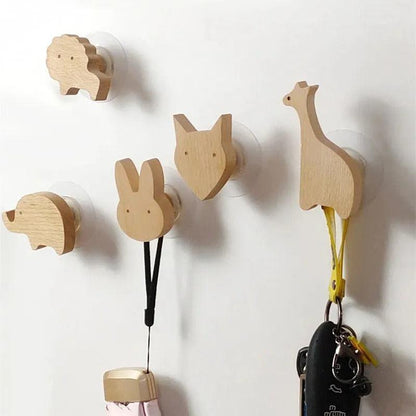 Animal Wood Hooks | Solid Wood, Beech - JUGLANA