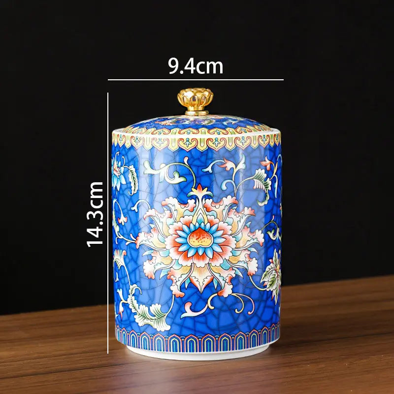 Japanese Painted Storage Jar | Ceramic