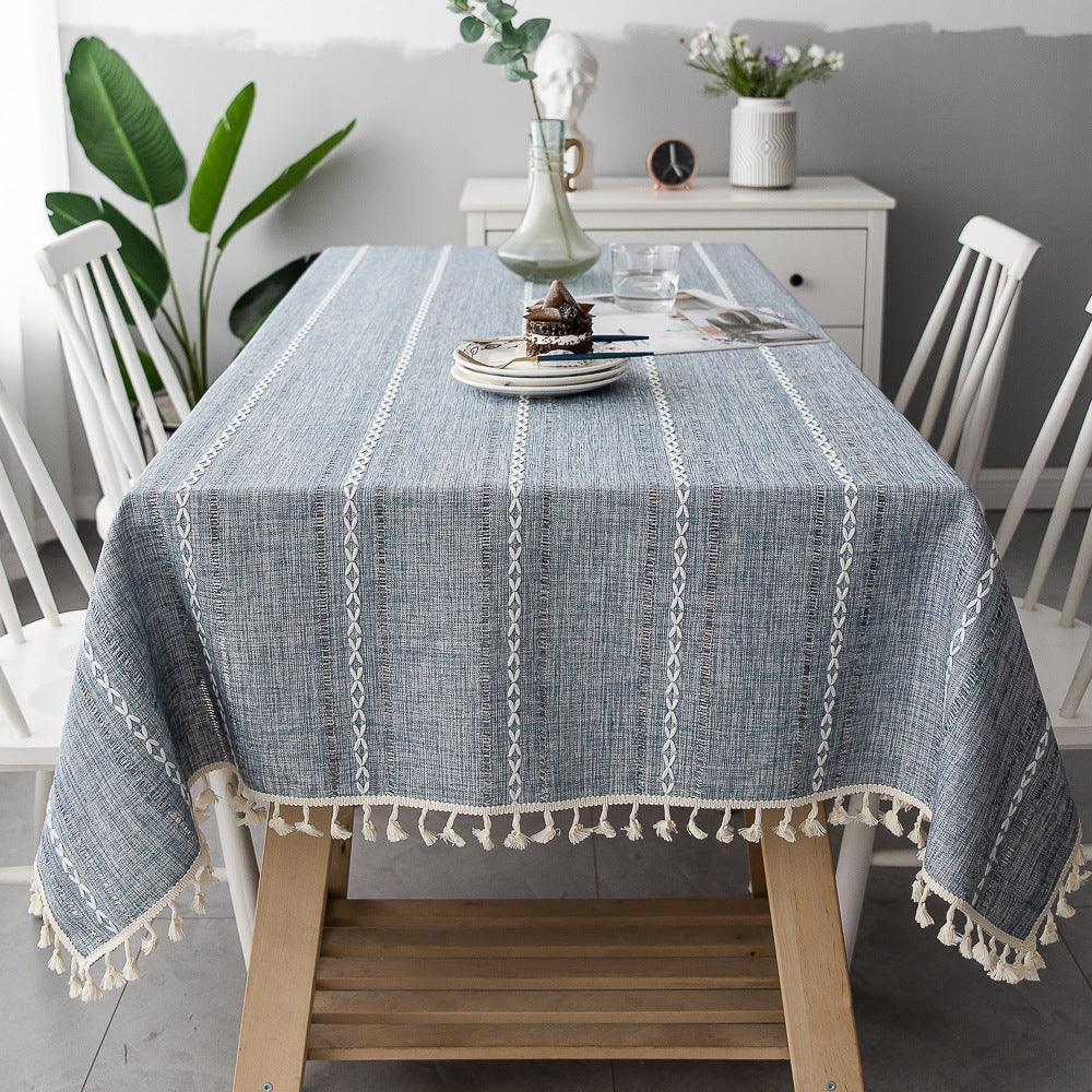 Batillo Linen Tablecloth | Table Cover, Outdoor & Indoor - JUGLANA