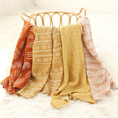 Boho Musselin Swaddle Blanket | Organic Blanket - JUGLANA