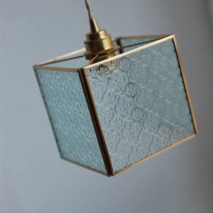 Classic Abstract Pendant Light | Brass & Glass - JUGLANA
