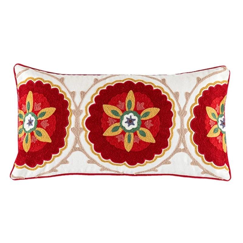 Colorful Bohemian Pillowcase | Tufted Cotton - JUGLANA