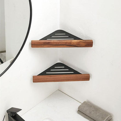 Corner Storage Rack | Wall Mounted Bathroom Shelf - JUGLANA