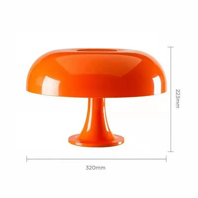 Retro kannettava pöytälamppu | Italialainen sieni 60-luvun muotoilu