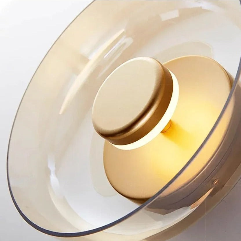 Moderné luxusné nástenné svietidlo | Sklo a kov