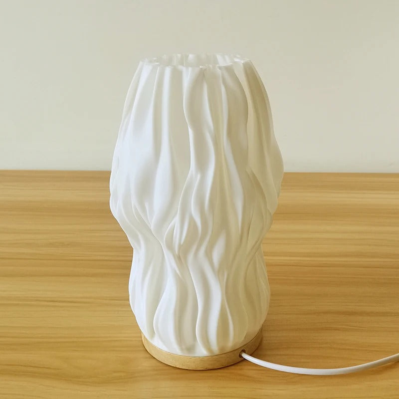 French Riffled Table Lamp | Modern Design