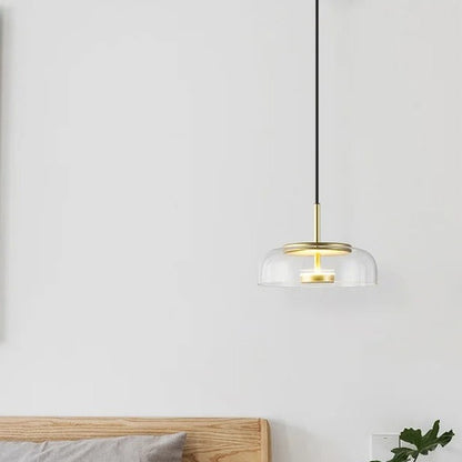 Modern Diner Pendla Lampa | Glas &amp; Metall