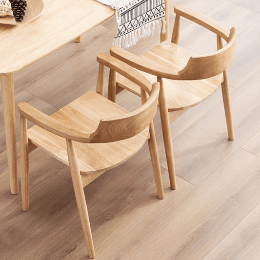 Elegant Nordic Dining Chair | Solid Beechwood | Hiroshima Chair - JUGLANA