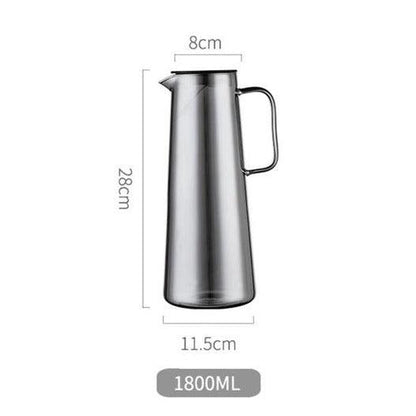 Heat Resistant Tea Set | Borosilicate Glass, Smokey Optic - JUGLANA