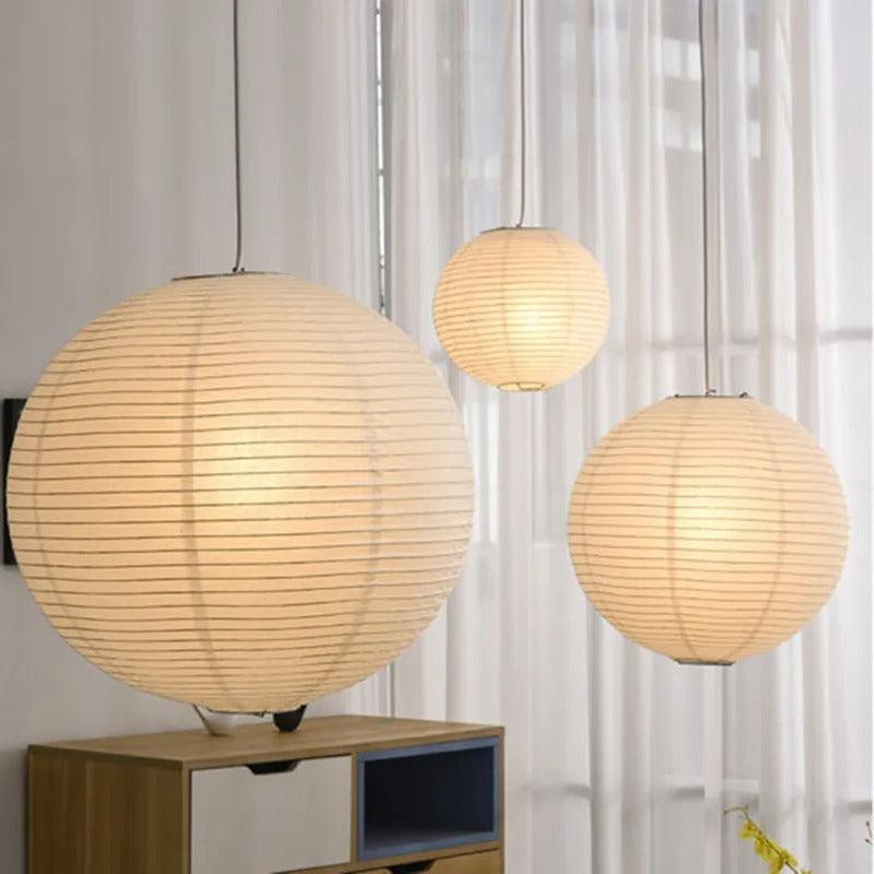 Japanese Globe Pendant Lamp | Paper - JUGLANA