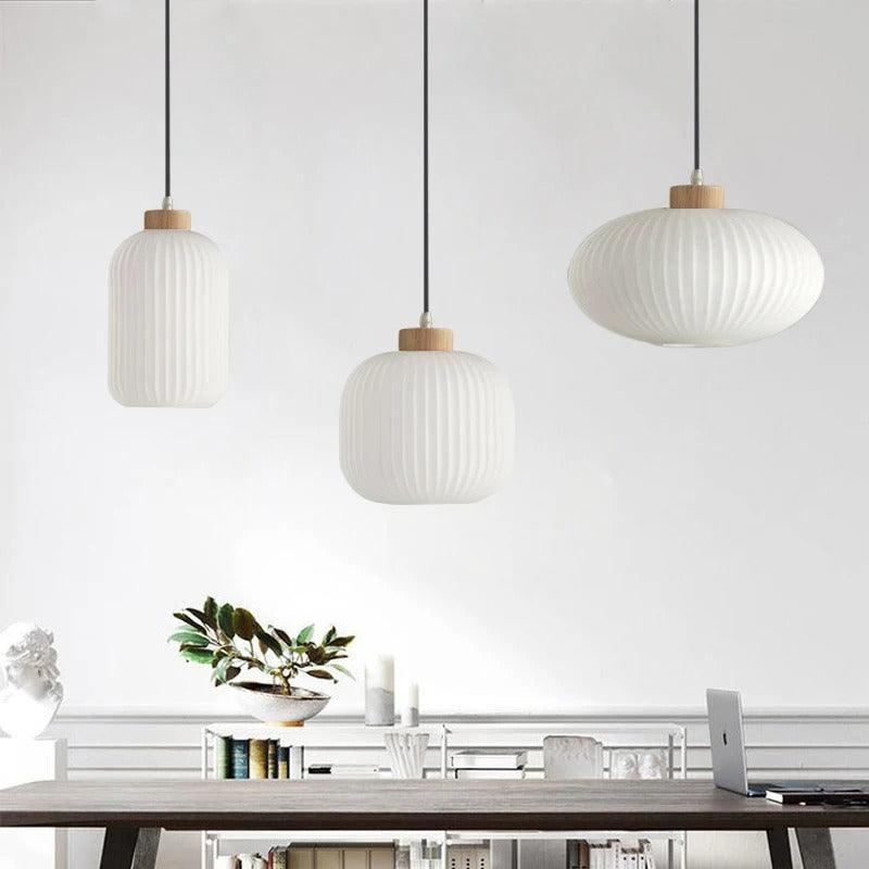 Frosted glass 2024 pendant light