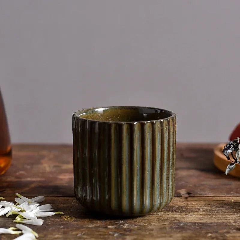 Runned Glaze Tea Mugs | Ceramic