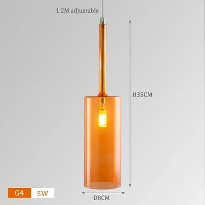 Italialainen värikäs minimalistinen lamppu | Täysi lasi