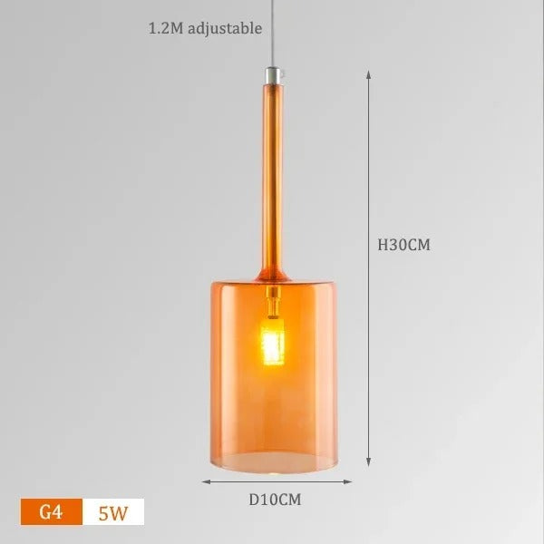 Talijanska šarena minimalistička svjetiljka | Puna čaša