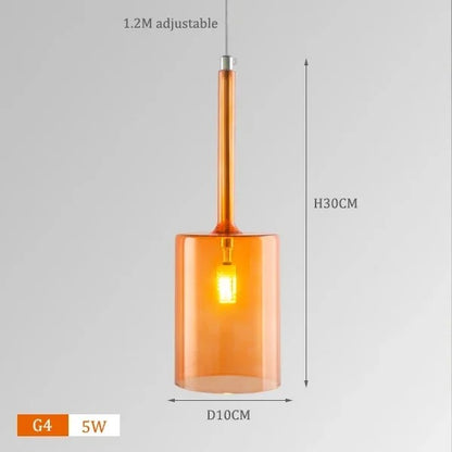 Italialainen värikäs minimalistinen lamppu | Täysi lasi