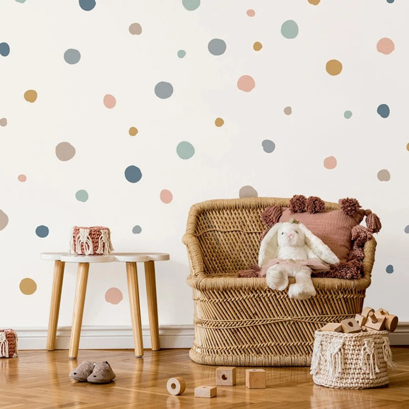 Colorful Wall Sticker Dots | Nordic Design