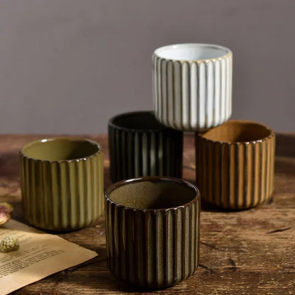 Runned Glaze Tea Mugs | Ceramic