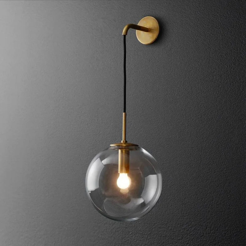 Luxurious Minimalistic Wall Pendant | Metal & Glass