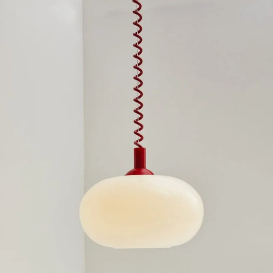 Lampa na przewód telefoniczny Bauhaus | Szkło