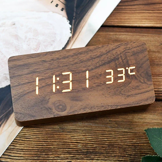 Minimalistic LED Clock | Wood