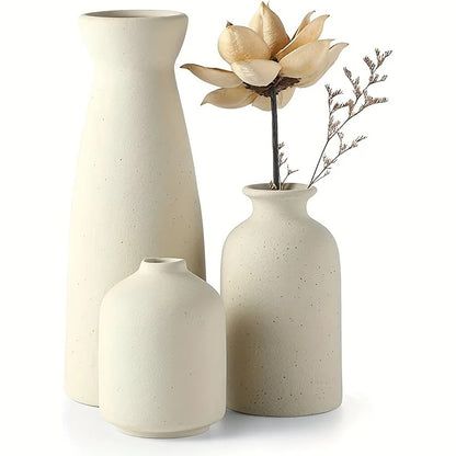 3 x Nordic Flower Vase Set | Ceramic