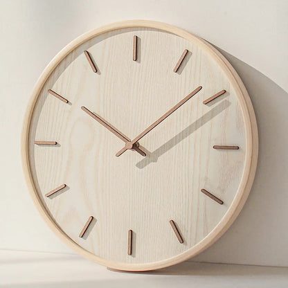 Zegar ścienny z drewna | Pełne drewno
