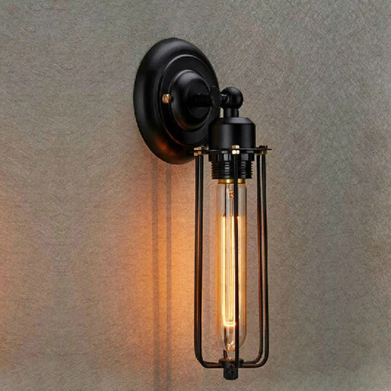 Průmyslová nástěnná lampa | Kov
