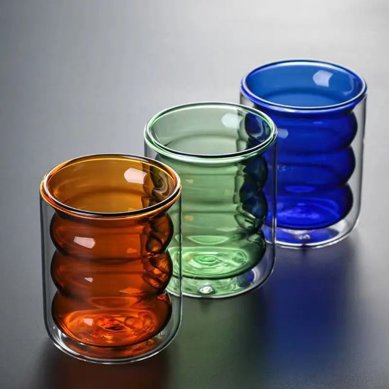 Colorful Double Layered Glasses | Full Glass