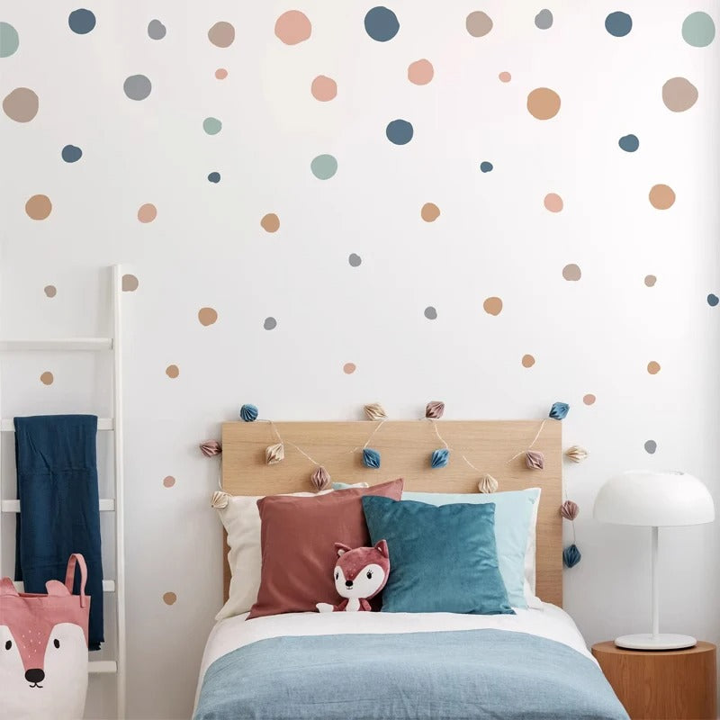 Colorful Wall Sticker Dots | Nordic Design