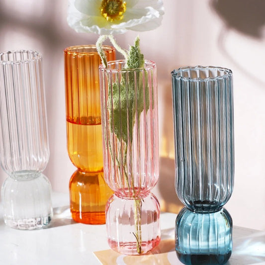 Colorful Riffled Vase | Nordic Design