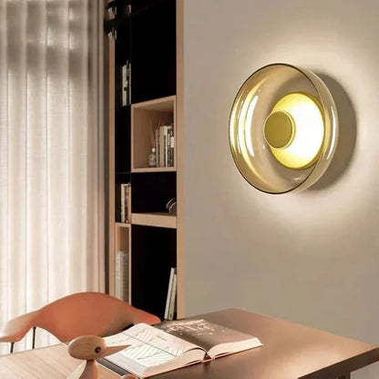 Moderne luxe wandlamp | Glas & Metaal