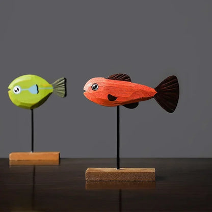 Modèle de poisson décoratif | Bois