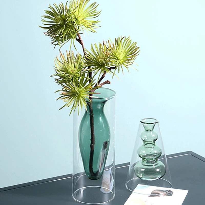 Vase double courbé | Conception abstraite