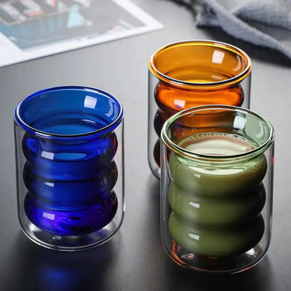 Colorful Double Layered Glasses | Full Glass