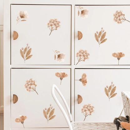 Bloemen muurstickers | Scandinavisch ontwerp