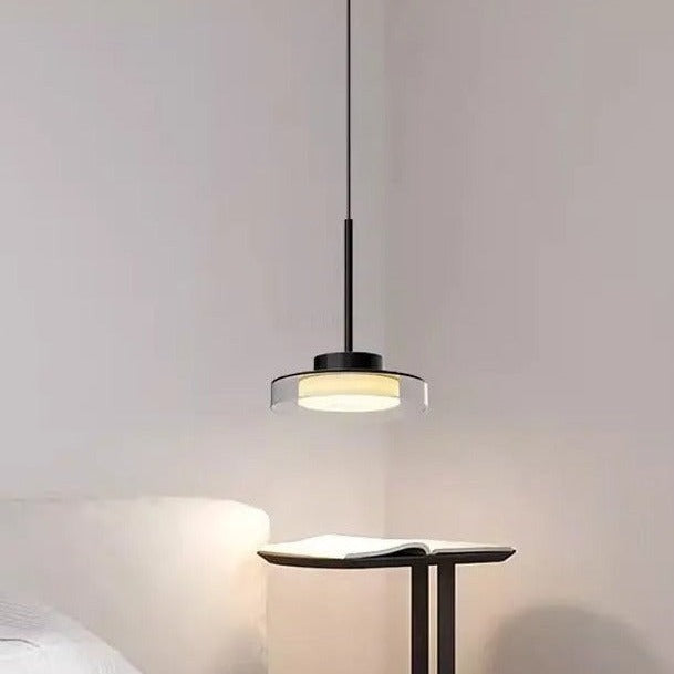 Moderna viseča luč za disk | Steklo in železo
