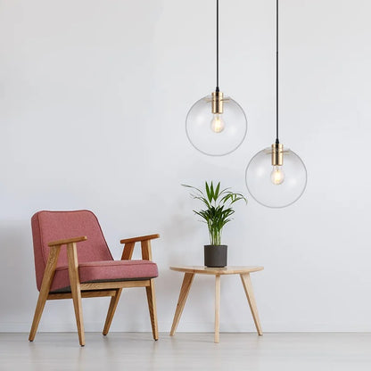 Modern Sphere Dining Lamp | Full Glass