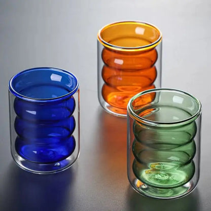 Colorful Double Layered Glasses | Full Glass