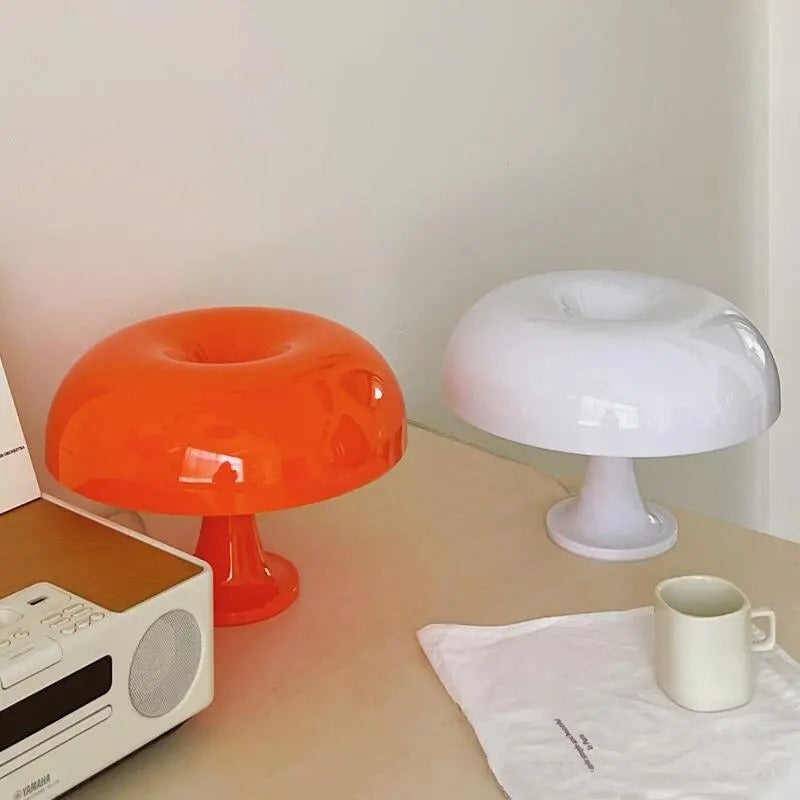 Retro bærbar bordlampe | Italiensk sopp 60-tallsdesign