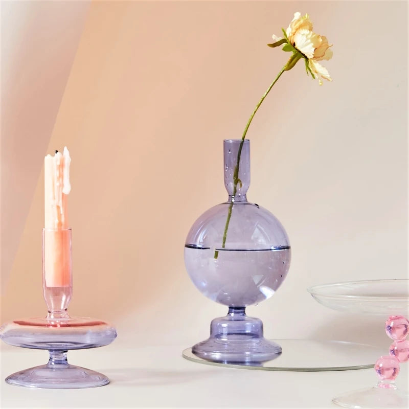 Πολύχρωμη κεριά Floriddle | Ποτήρι