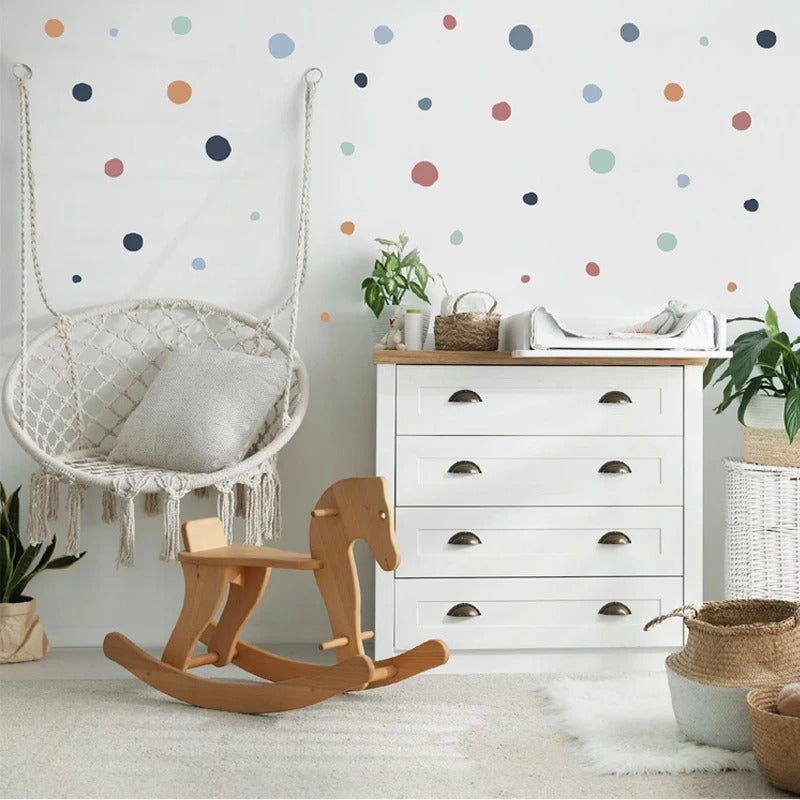 Colorful Wall Sticker Dots | Nordic Design