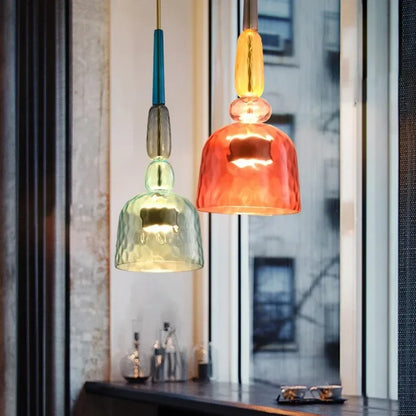 Colorful Spanish Pendant Lamp | Glass & Metal